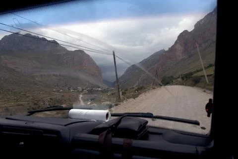 The road in the mountains. Foto stock