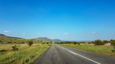 Road to the mountains Stock Photos