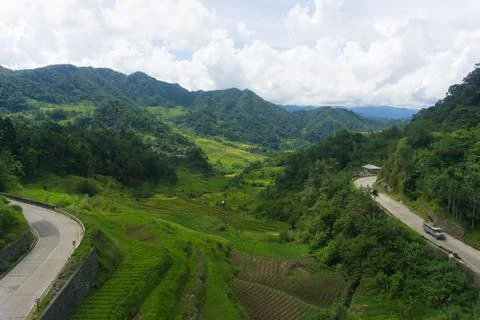 Road in the mountains Stock Photos