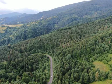 The road in the mountains Foto stock