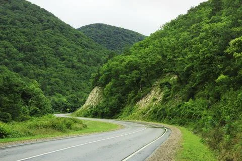 Road in the mountains Stock Photos
