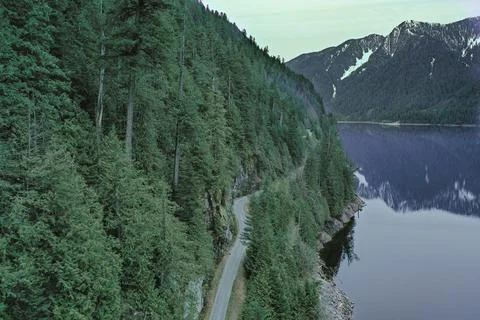 Road to the mountains Stock Photos