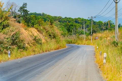A road in the mountains. Photos