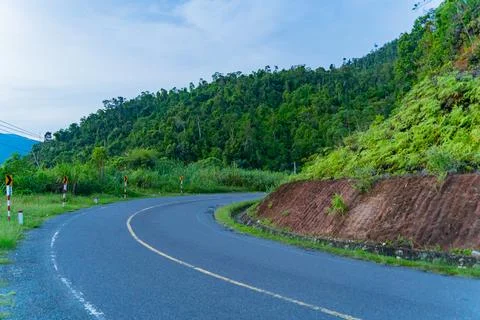 A road in the mountains. Foto stock