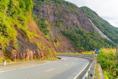 A road in the mountains. Foto stock