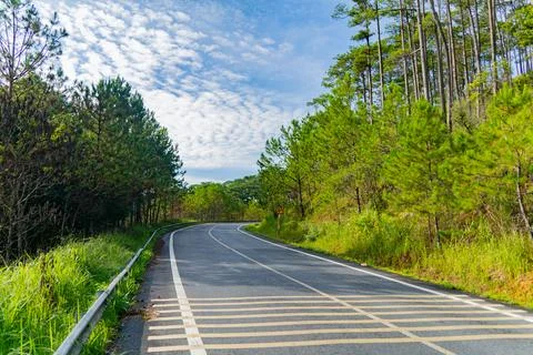 A road in the mountains. Photos