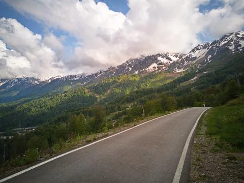 Road in the mountains Stock Photos