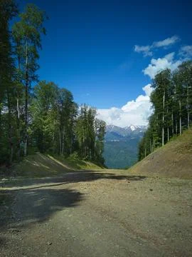 Road in the mountains 스톡 사진