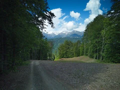 Road in the mountains Stock Photos