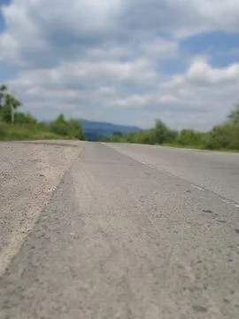 The road to the mountains Stock Photos