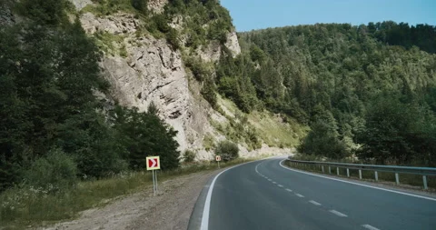 The road in the mountains, serpentine Video stock 159178429