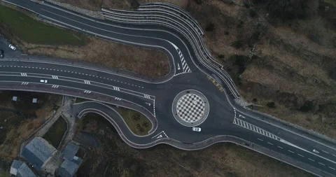 The road in the mountains. Traffic. Stock Footage 153750352