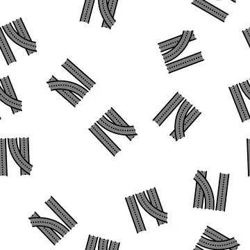 Road multilevel interchange vector seamless pattern Stock Illustration