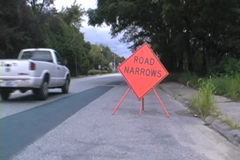 Road Narrows Stock Footage 8541085
