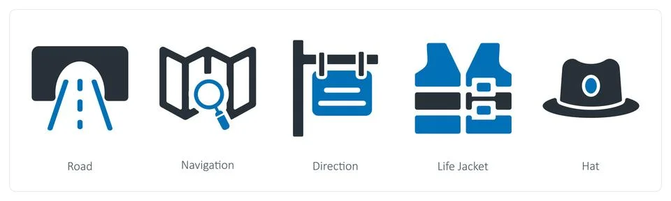 Road, navigation, direction Stock Illustration