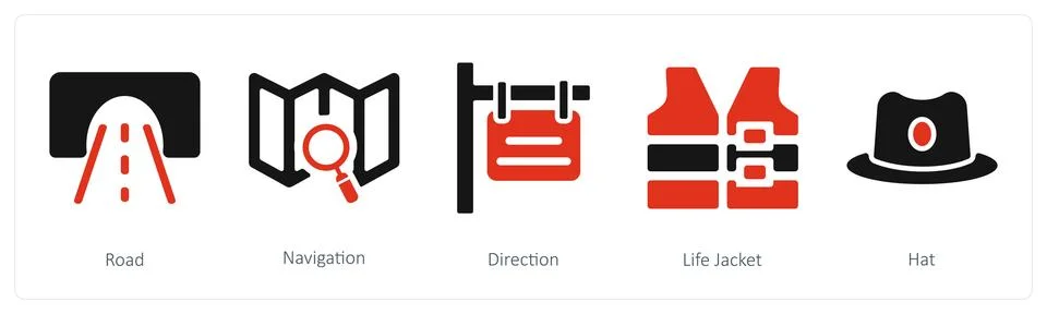 Road, navigation, direction Stock Illustration