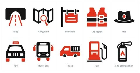 Road, navigation, direction Stock Illustration