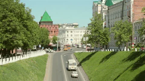 Road near Kremlin Stock Footage 26847707