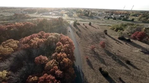 Road near woods Alternate.mp4 Video stock 48333053