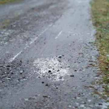 A road needs to be de-iced 写真素材