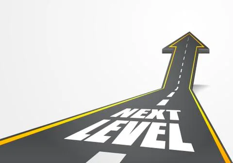Road to Next Level Stock Illustration
