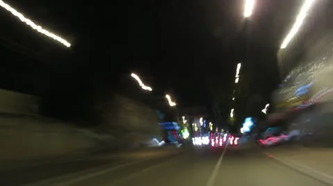 Road at night background, timelapse Video stock 11024954