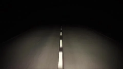 Road Night Stock Footage 49557968