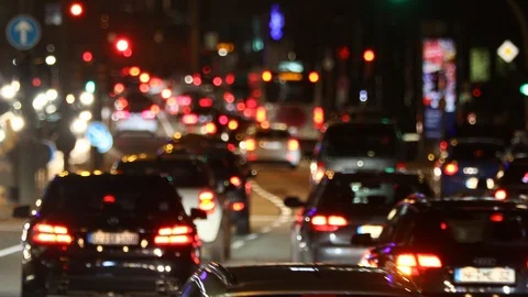 Road at Night Stock Footage 98374262