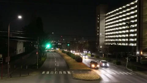 Road at night Stock Footage 237445094