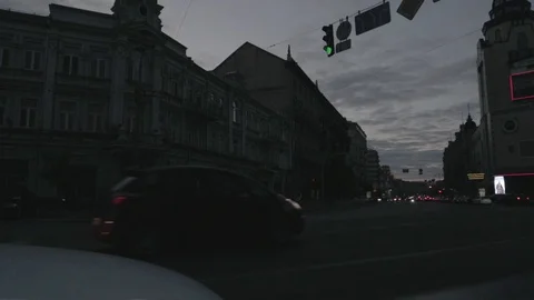 The road in the night megalopolis Stock Footage 111881645