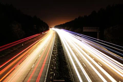 Road At Night Stock Photos