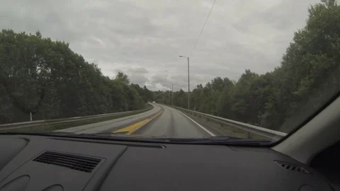 Road. Norway.Trees Stock Footage 69784254