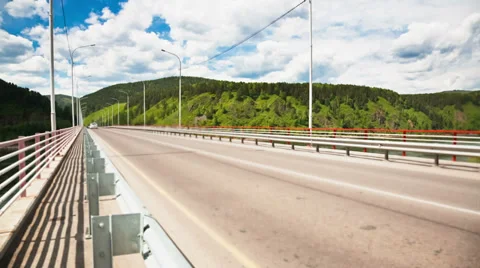 The road over the bridge Stock Footage 39570975
