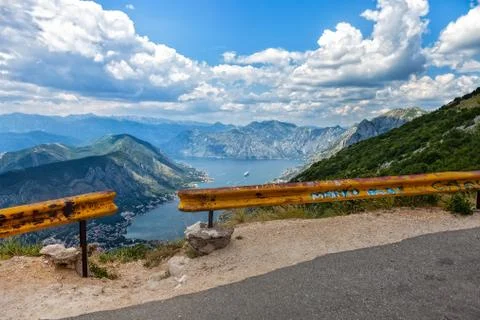 Road over the precipice Stock Photos