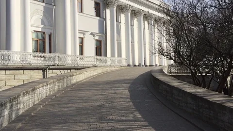 Road to the palace Stock Footage 97820284