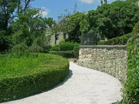 Road in palace Foto stock