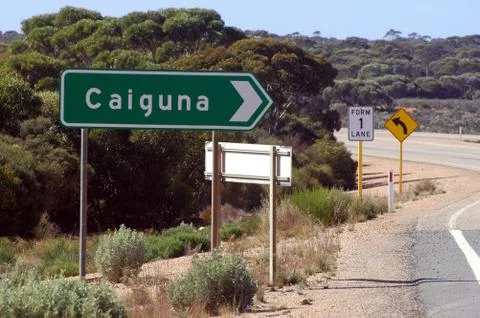 Road panel in australia Stock Photos