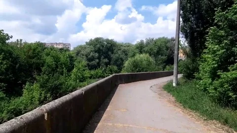 Road in the park Stockbeeldmateriaal 90603477