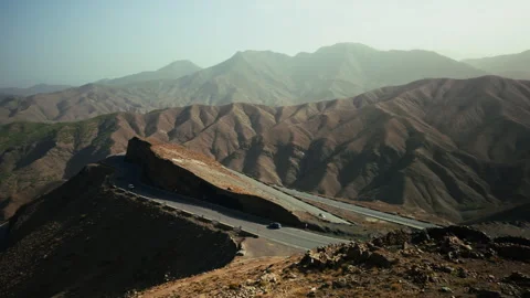 Road Passing On The Road Inside The Atlas Mountain Stock Footage 314865289