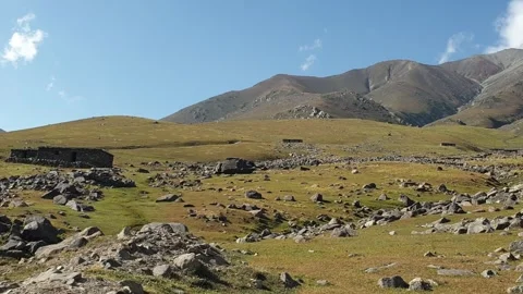 A road passing through a hilly area Stock-Footage 251540998