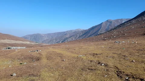 Road passing through mountains Stock Footage 295873971