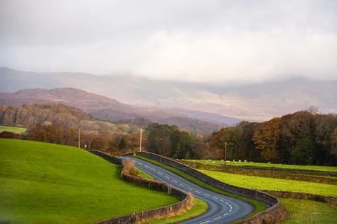 Road path future landscape Foto stock