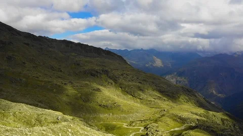 Road path in the mountains Stock Footage 104804271