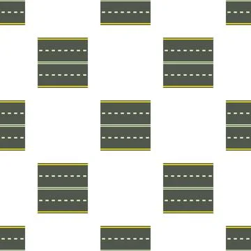 Road pattern seamless vector Illustrazione stock