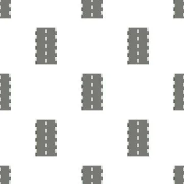 Road pattern seamless vector Stock Illustration