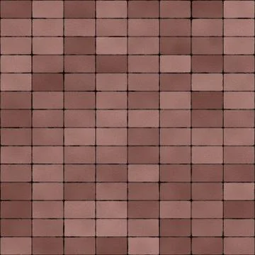 Road Paved with Dull Red Bricks Seamless Texture Illustrazione stock