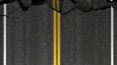 Road pavement destruction Stock Footage 156717250