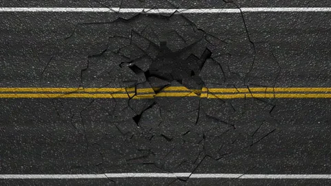 Road pavement destruction Stock Footage 156729656
