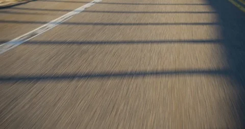 Road pavement with lines abtract Stock Footage