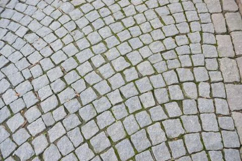 Road from paving stone Stock Photos